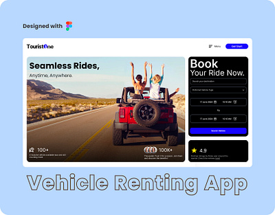 Vehicle Renting App booking platform