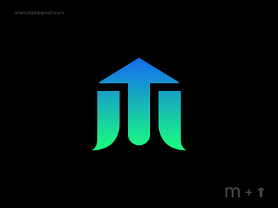 M arrow logo design abstract arrow logo brand identity colorful fintech logo for sale gradient logo graphic design icon iconic logo letter mark logo design m m letter minimalist logo modern logo saas logo symbol unused logo web3