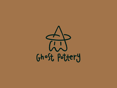 Ghost Pottery ceramic character funny ghost halloween horror logo logotype magic minimalism