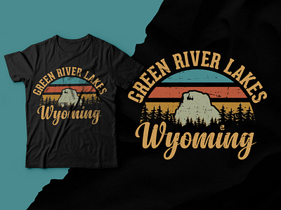 Green River Lakes - Wyoming | Adventure Tee adventure adventure apparel adventure t shirt clothing custom graphic tee custom illustration graphic design green river lakes illustration lakeside graphic tee merchandise graphic design mountain landscape tee nature graphic design nature inspired design outdoor adventure tee outdoor lifestyle outdoor t shirt t shirt t shirt design wyoming t shirt design