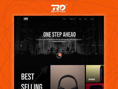 RD Landing Page Redesign branding design landing page ui ui ux ux visual design