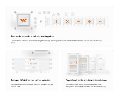 Proxy Bento Grid bento bento box bento grid branding design graphic design illustration network ui user interface ux web design website websites