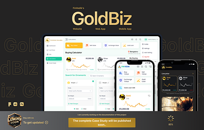 FinVedik's GoldBiz Project Documention (coming soon!) design ui ux website