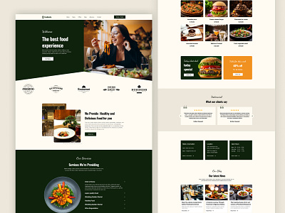 Restaurant Website Design branding design foodiewebsite foodwebsitedesign graphic design landing page onlinefoodordering restaurantbrands restaurantwebsite ui uiux web design website website design