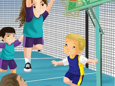 The ballin bulls Bounce Back children's book kid story book children children book digital illustrations illustrations semi realistic vector watercolor