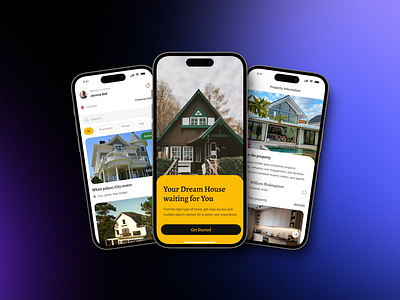 Real-estate Mobile UI home house mobile real estate ui realestate responsive ui