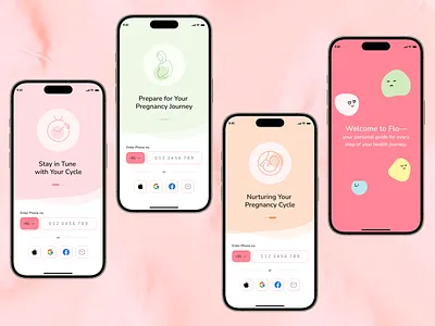 Revamping Flo - in Domingo's style (Case study) ai integration app redesign designprocess floredesign health tech healthapp healthcare app menstrual health menstrual tracker minimal design mobile design ovulation tracker period care periodtracker pregnancy app pregnancy planning product design ui inspiration ux design women health