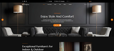 Furniture Store Shopify Theme 3d animation branding ecommerce ux graphic design logo motion graphics shopify shopify theme ui web design web development