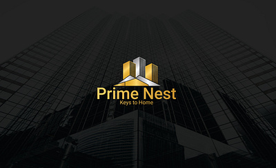 Prime Nest - Real Estate Branding Design adobe illustrator adobe photoshop branding bribbble graphic graphic design logo logo design logo designer meerobeul minimal logo mohammad mohammad robeul portfolio prime nest pro professional logo designer real estate real estate logo robeul