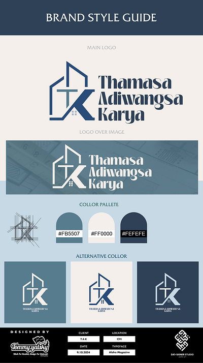 LOGO THAMASA ADIWANGSA KARYA graphic design logo logo appartement logo buildning logo design interior logo house