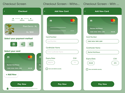 Daily UI 002: Credit Card Checkout Form daily ui dailyui design figma ui design user experience ux ux design