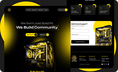 Website Re-Design For A2D PC FACTORY a2d website landing page ui