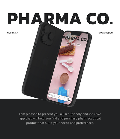 Pharmacy Co. - UI/UX Case Study app case study design figma health lifestyle medical minimal pharmacy product design suppliment ui