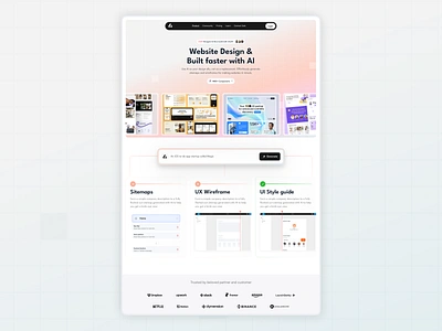 Simplifying Webflow Design for Creators! 🎨 creative header creative s creativeprocess customtemplates design process designerplatform designtools gradient website graphic design hero section prebuiltcomponents trending website design trust by ui websitebuilder