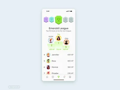 DailyUI #019 / leaderboard dailyui dailyui 019 leaderboard mobile ui uiux uiux design ux