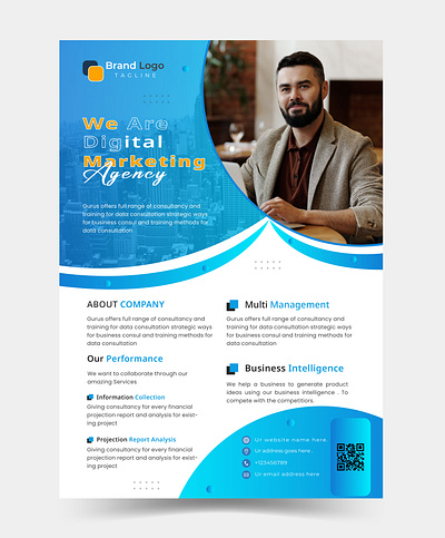 Business Flyer Design Template business design flyer graphic design illustrator template