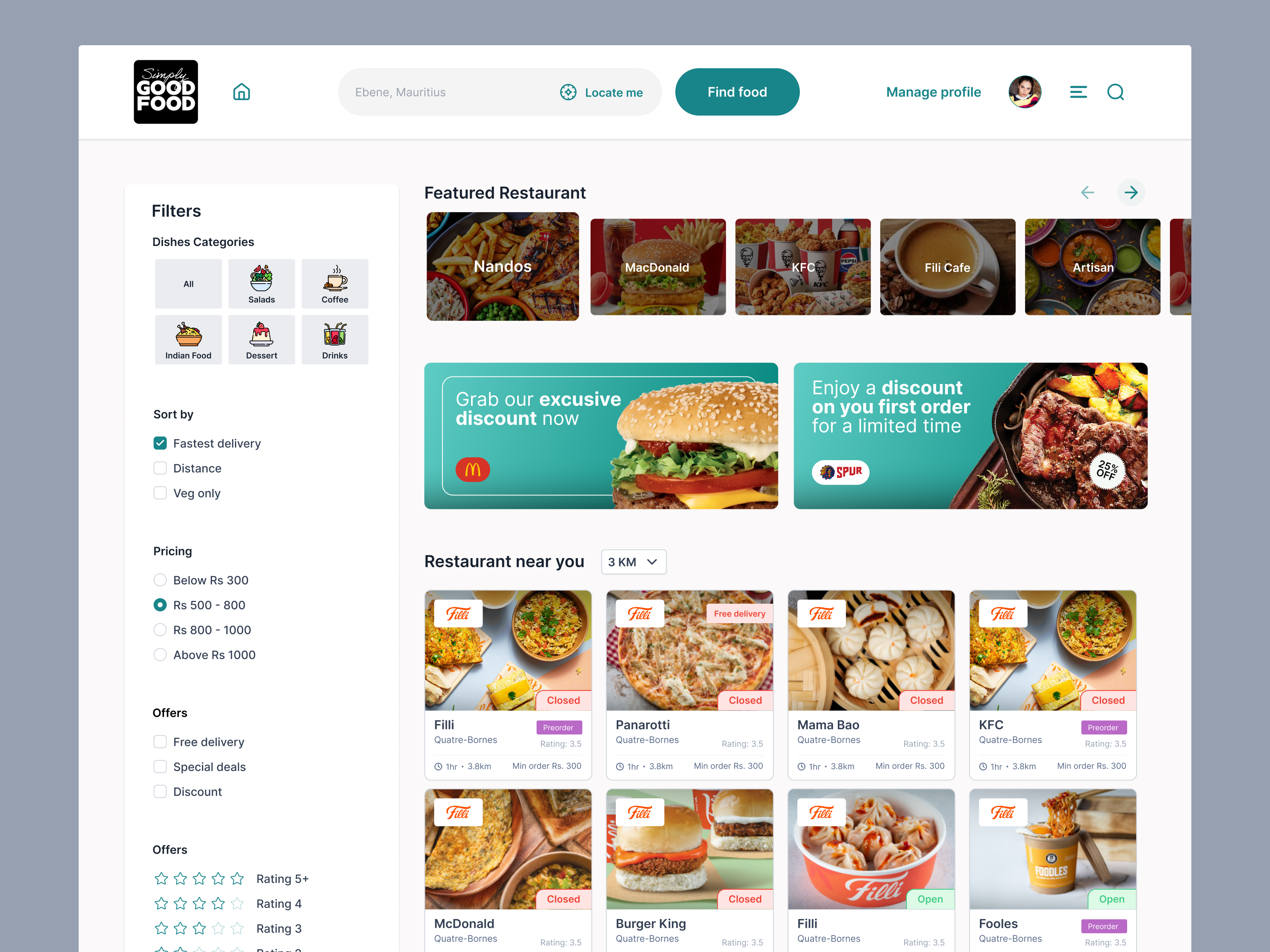 Example of Website And Mobile Design