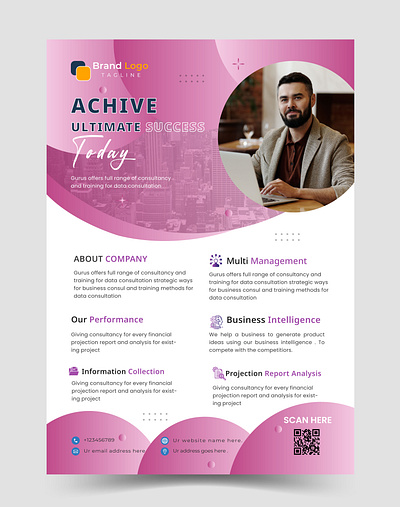 Business Flyer Design brand business design flyer graphic illustrator template