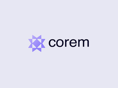 Corem - Logo app logo b2b brand agency communication crypto logo designer minimal logo paltform saas brand startup brand tech logo technology