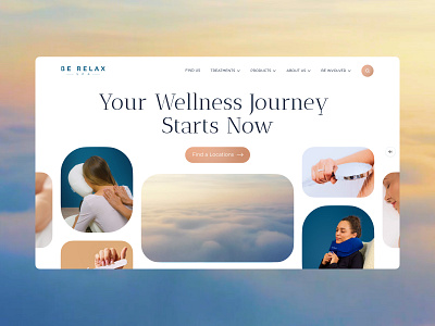 Berelax®. Hero Section Design branding design dribbble hero section home page luxury main page modern nav navigation product design relax site spa ui ux web web design website website design