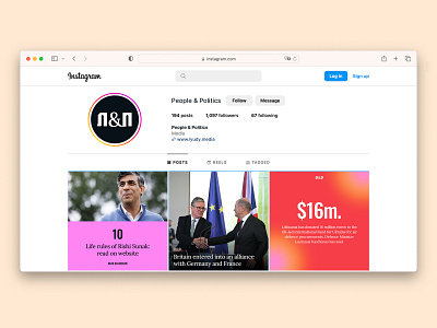 People & Politics branding #11 europe instagram templates media news newsletter paris ukraine