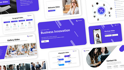 Innograph Business Innovation Presentation branding design elegant graphic design powerpoint presentation template