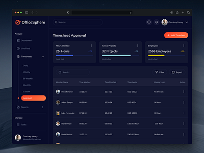 Approval Management Dashboard approval dark theme data management data visualization landing page minimal mobile app office management product design saas saas dashboard statistics ui ux web app web design