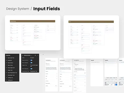 Design System/Input Fields adobexd android branding design design systems figma illustration ui ui components ui elements user experience user interface ux