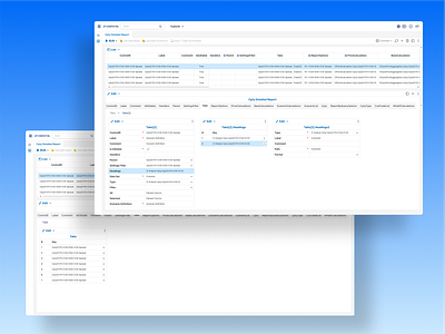 Trading and risk software data design finance financeplatform hierarchy saas table uxui