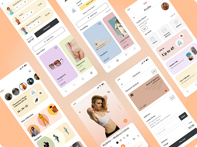 E commerce Shopping App GO! android app application banner branding colors creative design e commerce fashion figma ios mobile app shopping app trending typography ui uiux ux ux design