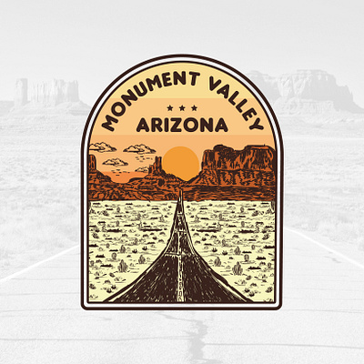 Monument Valley - Arizona adventure adventure logo adventure travel arizona arizona illustration arizona travel illustration artist logo designer logo ideas logo maker monument valley monument valley logo tshirt design tshirt designer