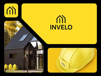 Invelo roofing architecture bento branding construction design double meaning engineering facade house i invelo letter letter i lettermark line logo logo roofing roxana niculescu simple