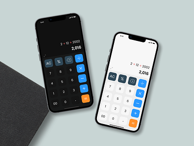 Calculator App Design app design calculator dark mode design ui ui design ux