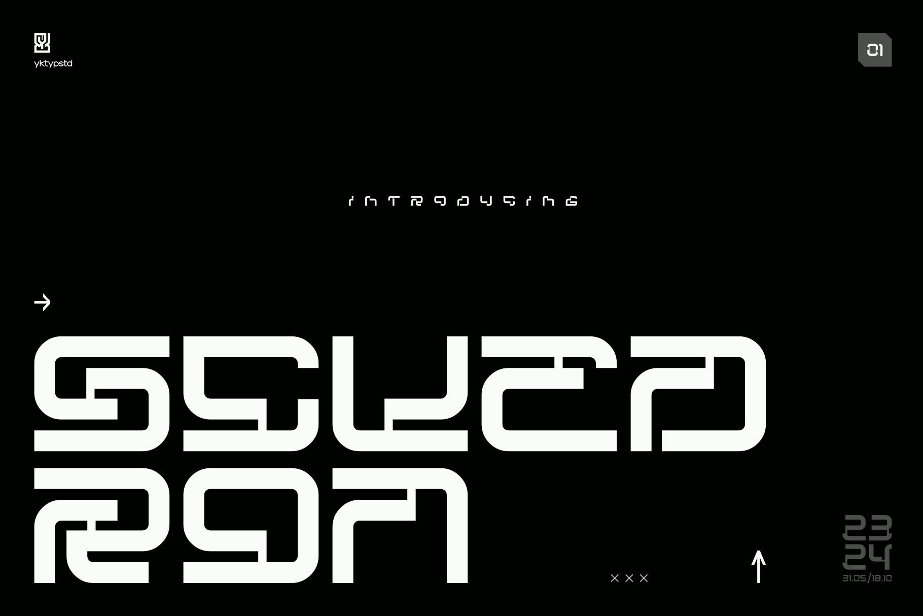 Scuedron - Modern Futuristic Display Font branding graphic design logo mecha