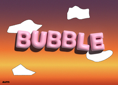 3D Bubble 3d graphic design