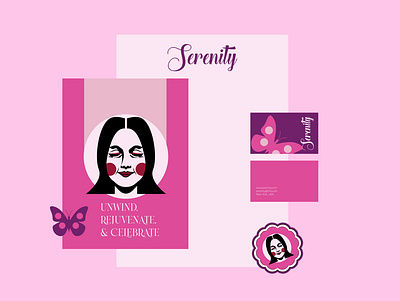 SERENITY | Branding Design beauty brand mark branding character logo female brnad female logo feminine brand feminine logo identity identity design logo design minimal logo modern logo parlour salon spa woman brand woman logo