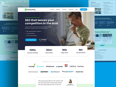 SEO Landing Page branding click through landing page design dribbble shot landing page design landingpage lead generation search engine optimisation seo seo landing page ui ux