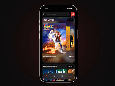 Online Cinema App: animation animation app app design app interfaces best app design design filter ui mobile mobile app design mobile app ui mobile ui mobile ui design mobile ux modern ui search bar search filter ui ui design ui ux design ux