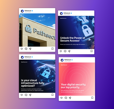 Pathsecure Instagram Post branding graphic design logo