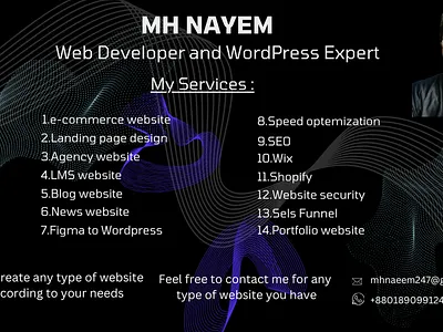 Service design ecommerce landing web website website design wordpress