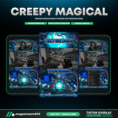 Magical Tiktok Overlay with Fairy, Magic, Mysticism theme overlay design