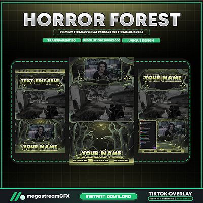 The Dark Forest Tiktok Overlay horror overlays