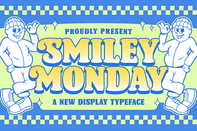 Smiley Monday Retro Font freebies modern font