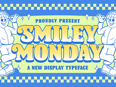 Smiley Monday Retro Font freebies modern font