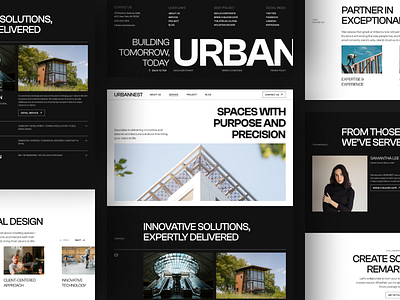 URBANNEST - Architecture Website Template agency architect architecture building city design designinspiration figma furniture house interior landmark real estate responsive room ui uiinspiration urban ux websitedesign