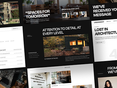 URBANNEST - Architecture Website Template agency architect architecture building city design designinspiration figma furniture house interior landmark real estate responsive room ui uiinspiration urban ux websitedesign