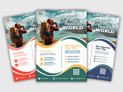 Modern Business Travel Flyer Template brochure brochure template flyer flyer poster flyer template flyer travel graphic design journey magazine template poster poster travel print templates template tourism traveling