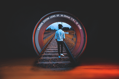 Framed by the Lens: A Railroad Adventure 3d animation branding graphic design logo motion graphics ui