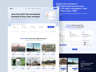 Flybasis - Flight Website [Live version] airlines booking deals flight flight landing pages flight ticket flight website live project promo saas marketing saas website search flight ticket ticket booking ticket home page ticket website transportation vektora web interaction animation web vacation