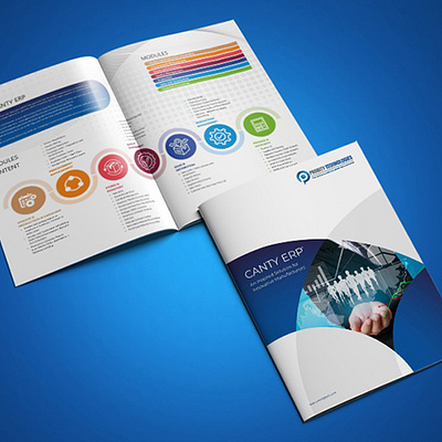 Leaflet branding brochure printing services graphic design logo